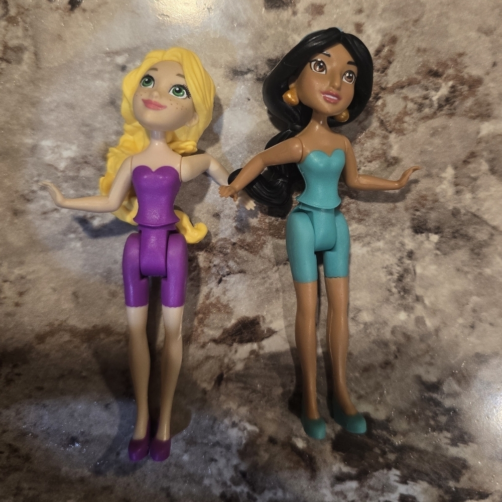 Disney Princess Polly Pocket Jasmine&rapunzel
